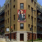 Göğe Bakan-Ay Yıldız- Mustafa Kemal Atatürk -Okul -Kutlama - Anı- Poster - Cephe Bayrak - 2x3 Metre - 1