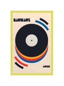 Bauhaus Müzik Temalı  Dekoratif Kartpostal Hediye Not Kartı  10x15 Cm - 1