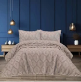 Alisa 3 Parça Çift Kişilik Yatak Örtüsü - 1