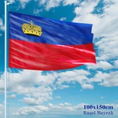 Lihtenştayn Bayrağı - 100x150 cm (1 metre x 1,5 metre) - Raşel Kumaş - 1