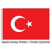 Türkiye Cumhuriyeti Bayrağı Raşel Kumaş 8x12 metre - Büyük Bayrak - 1