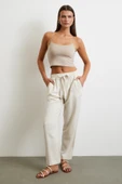 Beli Lastikli Klasik Pantolon Bej thumbnail 1