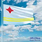 Aruba Bayrağı - 100x150 cm (1 metre x 1,5 metre) - Raşel Kumaş - 1