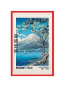 Mount Fuji  Japon Dağ Manzaralı Dekoratif Hediye Not Kartı ve Kartpostal  10x15 cm - 1