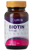 Life In Biotin Tablet – Saç, Cilt ve Tırnak Sağlığına Destek, 5000 mcg Biotin, 30 Tablet thumbnail 1