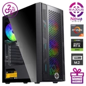 RaXius Nova G1 R5 3060-56G011 Ryzen5 5600G 16GB 2TBSSD RTX3060 12 GB W11P Gaming Masaüstü Bilgisayar - 2
