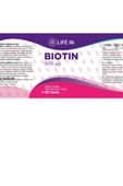 Life In Biotin Tablet – Saç, Cilt ve Tırnak Sağlığına Destek, 5000 mcg Biotin, 30 Tablet thumbnail 2