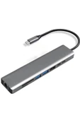 Type-c To Hdtv Multifunction Adapter 8 Port Kablo - 1