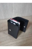 Hırdavatçım bol kartlı kağıt para bölmeli otomatik mekanizmalı unisex cüzdan kartlık thumbnail 4