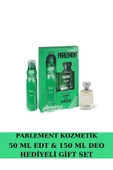 Parlement Kozmetik Parlement Green 150 ml Deodarant Hediyeli Gift Set thumbnail 2