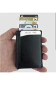 Hırdavatçım bol kartlı kağıt para bölmeli otomatik mekanizmalı unisex cüzdan kartlık thumbnail 1