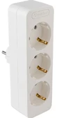 Seldur 3'lü Fiş Priz Çocuk Korumalı Beyaz thumbnail 2