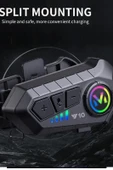 Y10 Kask Kulaklık Bluetooth Motosiklet Kulaklık 5,3 Bluetooth Intercom Motorsiklet Kulaklık - 1