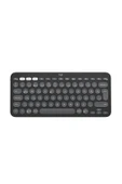 logitech K380s Pebble Keys 2 Çoklu Cihaz Özellikli Bluetooth Türkçe Q Klavye - Siyah 920-011859 - 1