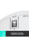 logitech MX Master 3S Performans 8.000 DPI Optik Sensörlü Sessiz Kablosuz Mouse - Beyaz 910-006560 - 4