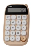 Sevimli Kare Tuşlu 10 Haneli Ldc Ekran Hesap Makinası Kahverengı - 1