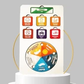 Günlük Planım Eğitime Yardımcı Boyanabilir Zeka Oyuncağı 4+ Yaş Ve Üzeri Moonbeavers thumbnail 1