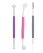 Marzipan Set Şeker Hamuru Şekillendirici Oyma 3 Parça thumbnail 1