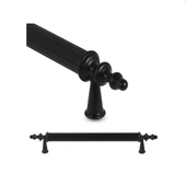 Lüx Çekmece Dolap Kapak Kulpu Siyah 128 Mm Metal Kulp 5 Adet thumbnail 5