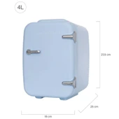 JON-MINI BUZDOLABI TASINABILIR RETRO MAVI 4 LT - 3