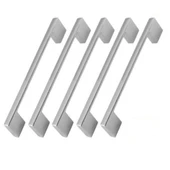 Lüx Çekmece Dolap Kapak Kulpu Krom 160-192 Mm Metal Kulp 5 Adet thumbnail 1