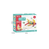 BIB6016- Vardem Piyanolu Bebek Yürüteci ve Tavşan Desenli Kırmızı Oyun Halısı  2 in 1 - 1