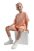 Rolypoly Kız Çocuk Somon Şortlu Pijama Takım 3627 thumbnail 2