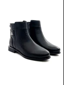 Venüs 2050134K Kadın Hakiki Deri Tokalı Küt Burun Klasik Kısa Bot - 2