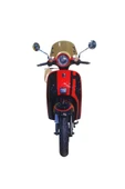 Falcon Turtle 50 Benzinli Scooter - Siyah/Kırmızı - 2