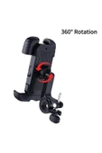 360° Derece Ayarlanabilen Gidon Bağlantılı Bisiklet Motosiklet İçin Abs 4-7.8″ İnç Telefon Tutucu - 8