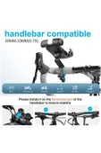 360° Derece Ayarlanabilen Gidon Bağlantılı Bisiklet Motosiklet İçin Abs 4-7.8″ İnç Telefon Tutucu - 6