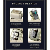 VGR V-337 Elektrikli Tıraş Makinesi Düzeltici Metal 7500 Rpm IPX6 thumbnail 3