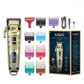VGR V-005 Profesyonel Saç Kesme ve Tıraş Makinesi - Renkli Taraklı Tam Set! - 8