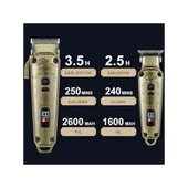 VGR Orijinal Vgr V-643 Profesyonel Saç Düzeltici Erkekler Için Set Elektrikli Yıkanabilir Sakal Saç Kesme Şarj Edilebilir Kesimi Makinesi thumbnail 4