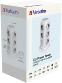 VERBATIM 49547 - EUPT-01 EU POWER TOWER - 11xAC / 2xUSB / 2xType-C thumbnail 3