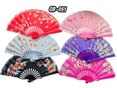 Plastik Kumaş Yelpaze 12'li Karışık OB-051 - 1