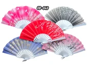 Plastik Kumaş Yelpaze 12'li Karışık OB-049 - 1