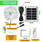 UpWay 45W Güneş Enerjili İç Mekan Sıva Üstü 50 LED Kumandalı Tavan Lambası thumbnail 9