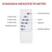 UpWay 45W Güneş Enerjili İç Mekan Sıva Üstü 50 LED Kumandalı Tavan Lambası thumbnail 5