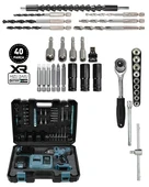 Akülü Kömürsüz Motor 800 Nm Torklu Şarjlı Somun Sıkma Bijon Sökme Seti MaviEEA405 thumbnail 4