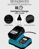 Akülü Kömürsüz Motor 800 Nm Torklu Şarjlı Somun Sıkma Bijon Sökme Seti MaviEEA405 thumbnail 2