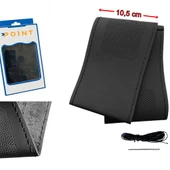 Lüx Desenli Deri Dikme Direksiyon Kılıfı 38-40cm Siyah OND365 - 1