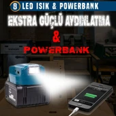 CHELİKBEİ EEA379 Akülü 8li Set Kırıcı Delici + 450Nm Somun Sökme + 13mm Vidalama + Dal budama makası + Dal testeresi + 125mm Avuç Taşlama + Dekupaj Testere + Powerbank ve Led - 11