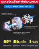 Elektrikli 3 Ürün Profesyonel Pnömatik Kırıcı Delici Matkap (3 Ürün) EEA437 - 4