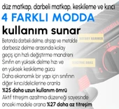 Elektrikli 3 Ürün Profesyonel Pnömatik Kırıcı Delici Matkap (3 Ürün) EEA437 - 5