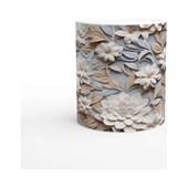 Zarif Zindelik Relax Çiçek Desenli Kupa Bardak - 2