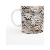 Zarif Zindelik Relax Çiçek Desenli Kupa Bardak - 1