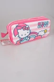 Hello Kitty Çift Bölmeli Gözlü Kalem Çantası Kalemlik - 4