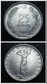 Escoines Koleksiyon 39963687afd9890e70 1965 Akmonital 25Kuruş Eski Madeni Para thumbnail 1