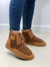 ODİLE TABA SÜET KADIN PELUŞ BOT - 1